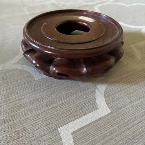 Chinese wooden vase stand base - vase,