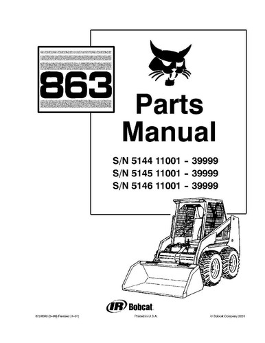 Bobcat 863 skid steer loader - bobcat,