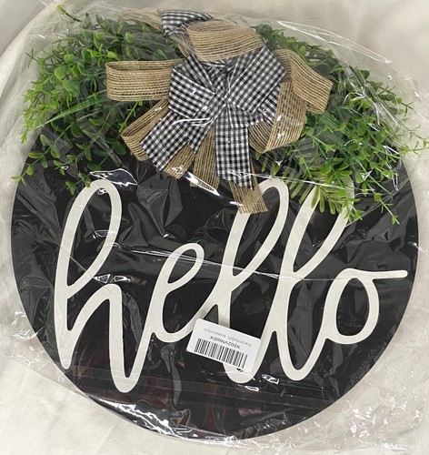 Welcome door hello sign - door,