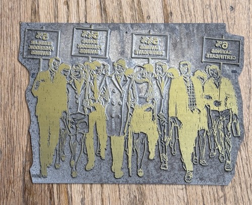 Printing blocks type plates - type,
