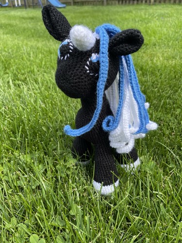 Crochet unicorn horse pony - unicorn, 10"