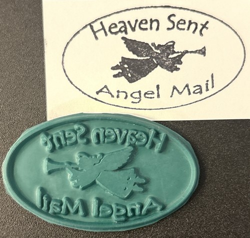 Rubber stamp mail art - rubber, heaven