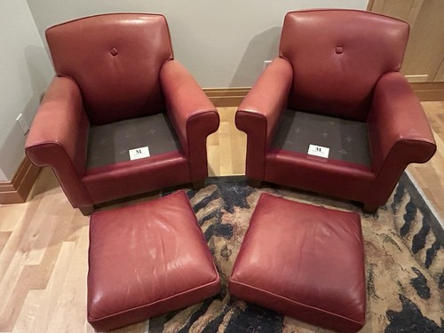 Mitchell gold leather club - leather,