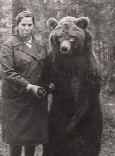 Studio trick woman bear - trick,