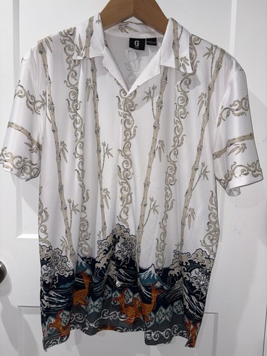 Guess jeans hawaiian shirt - hawaiian,