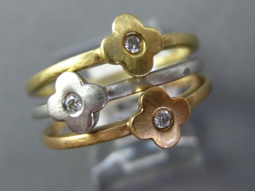 Estate 06ct diamond 14kt tri - .06ct,