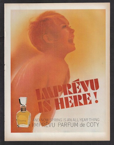 1965 coty imprevu perfume - 1965,