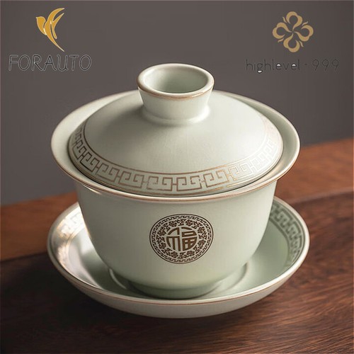 Ruyao ceramics gaiwan tea - tea, bowl