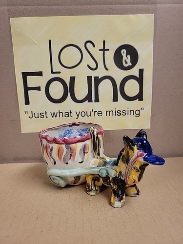 Colorful ceramic donkey burro - donkey,