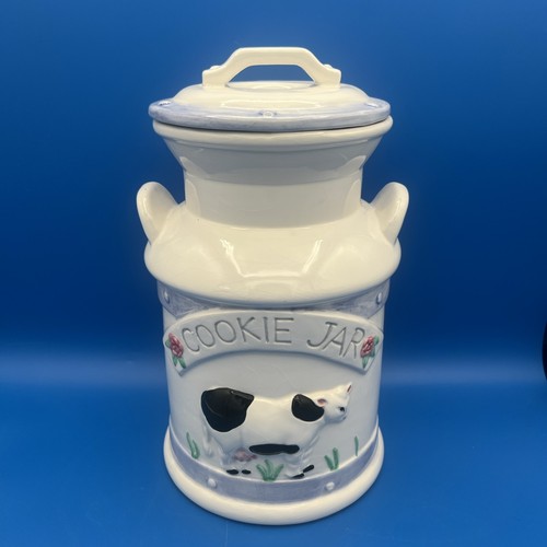 Ceramic milk can cow cookie - ceramic,