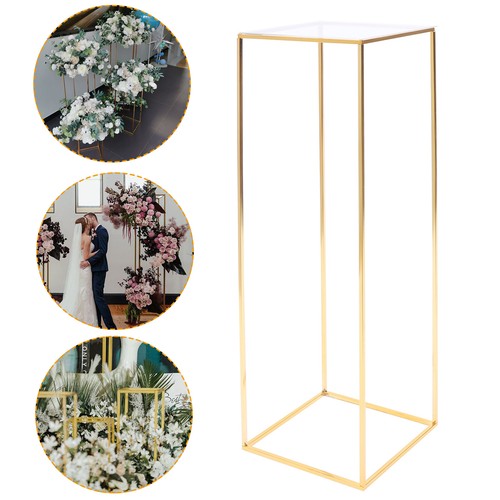 Gold flower floor stand - flower,