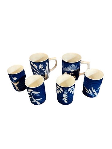 Vintage japanese blue white - blue,