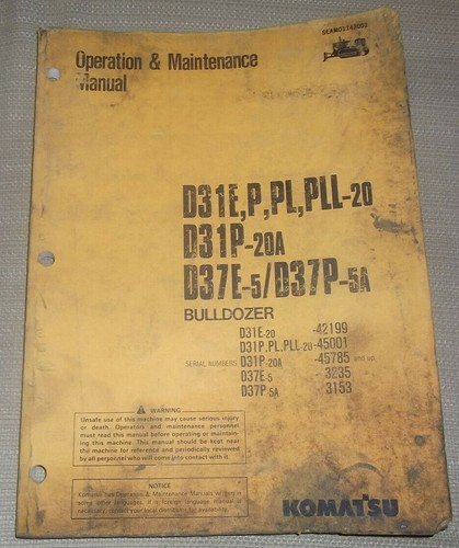 Komatsu d31e d31p d37e - komatsu, d31e-20