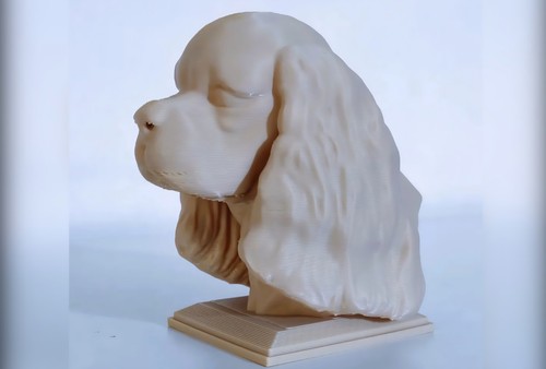 Cocker spaniel figurine hand - spaniel,