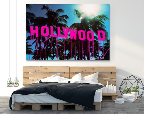 Hollywood inspired canvas - hollywood,
