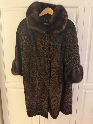 Vintage 1960s brown persian - 1960s,
