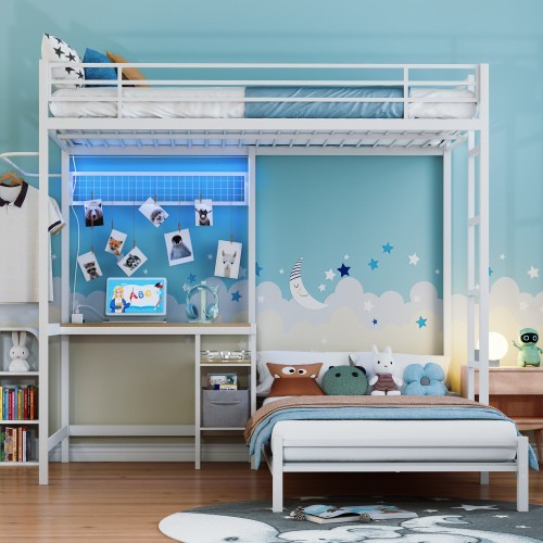 Bunk bed with - bed,