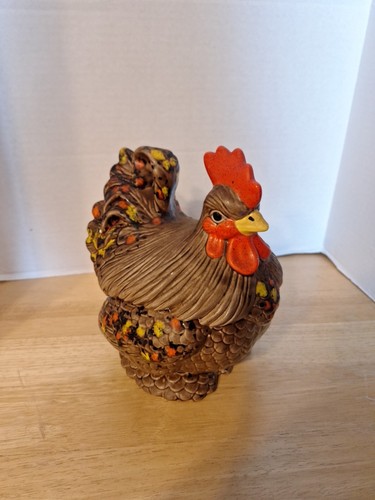 Vintage rooster cookie jar - cookie,