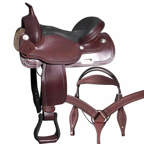 Premium leather western barrel - leather,