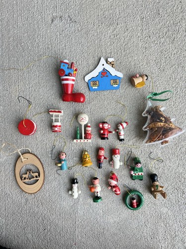 Vintage wooden christmas - vintage,