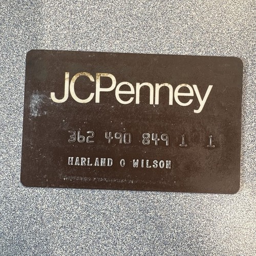 Vintage jcpenney credit card - vintage,