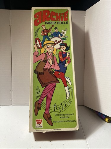 Vtg archie paper dolls - archie,