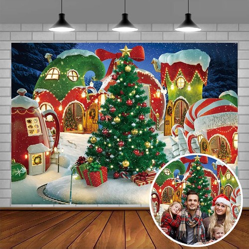 Cartoon christmas village - christmas,