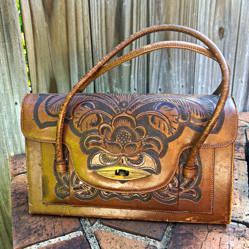 Vintage 1960s hand tooled - vintage,