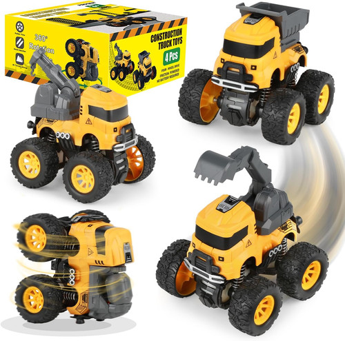 Construction truck toys - construction, pull