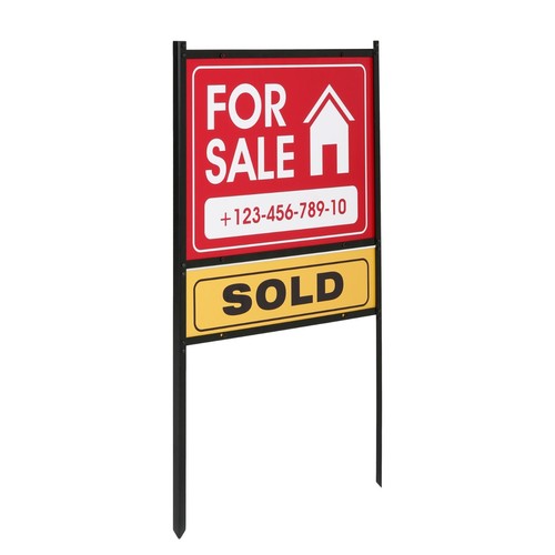 Real estate yard sign - real,