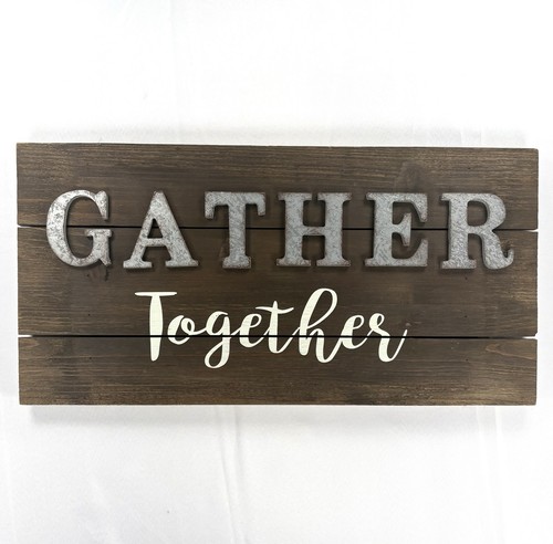 Gather together rustic - gather, wood