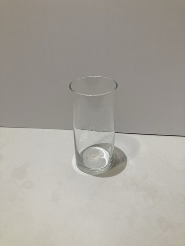 Clear glass cylinder bud vase - cylinder,