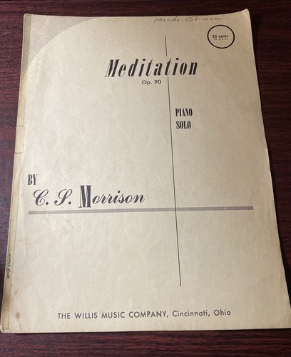 1896 meditation piano - 1896, solo