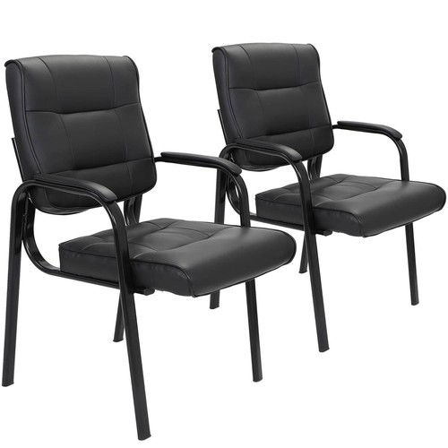 Leather guest chair - leather,