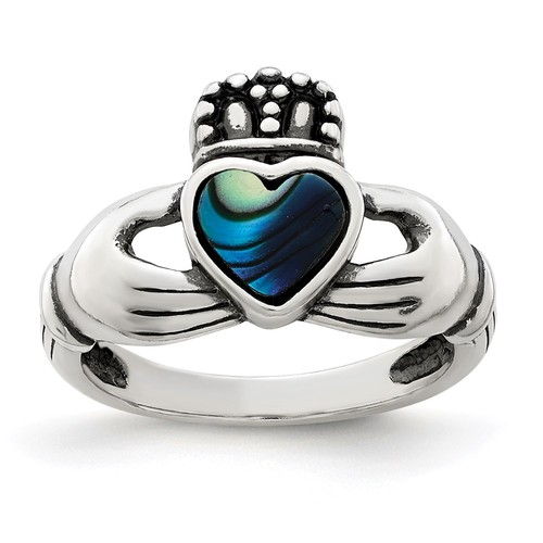 925 sterling silver - sterling, antiqued
