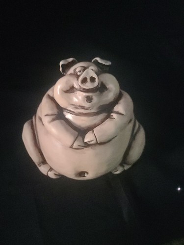Vintage pig ceramic figurine - vintage,