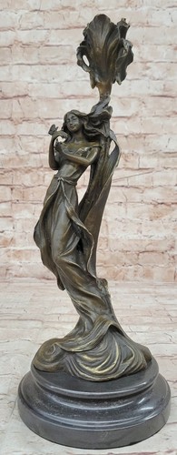 Hand made wood nymph - made, bronze