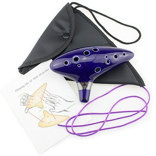 Hole ocarina ceramic alto c - 12,