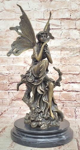 Large fairy bronze fantasy - fairy,