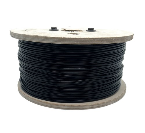 Black vinyl coated wire - coated,