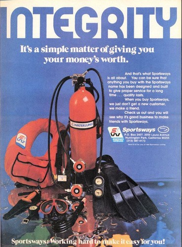 1978 sportsway print - print, scuba