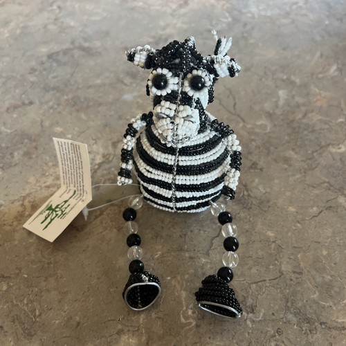 Zebra shelf sitter beadworx - zebra,