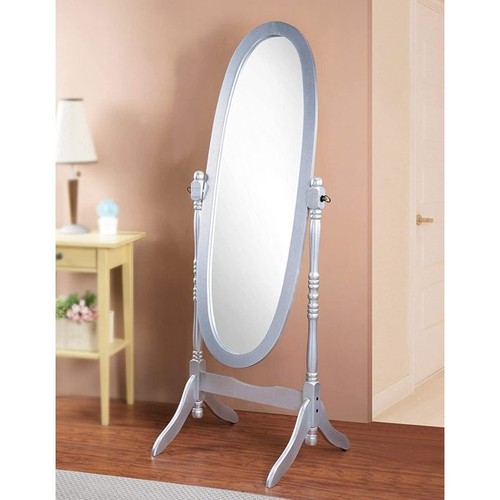Silver finish cheval mirror - finish,