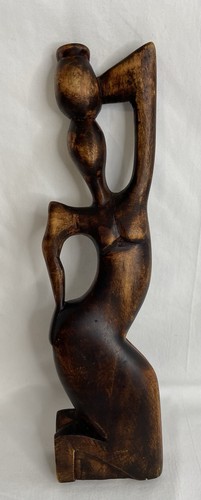 Hand carved wooden sculpture - carved,