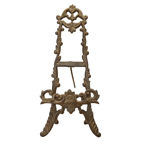 Vintage ornate brass display - vintage,