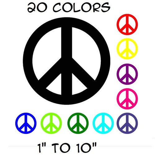 Peace sign sticker vinyl decal - sticker,