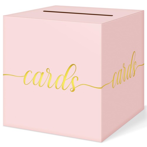 Pink gold foil wedding card - foil,