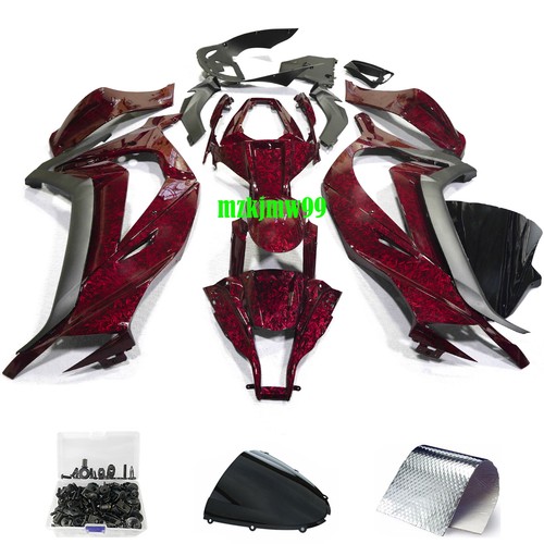 Red forged carbon - red, fairings