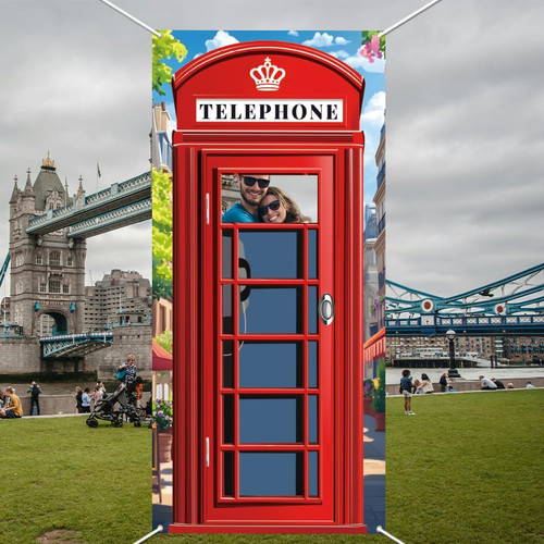 English phone booth door - phone,