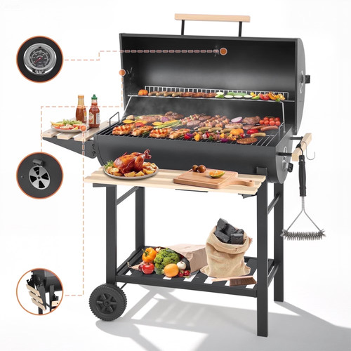 Charcoal outdoor barrel - outdoor,